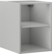 Mexen Box-A armoire ouverte avec étagère 35 cm, gris mat - 91AX2-0350-470-0-62