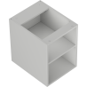 Mexen Box-A armoire ouverte avec étagère 35 cm, gris mat - 91AX2-0350-470-0-62