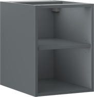 Mexen Box-A armoire ouverte avec étagère 35 cm, graphite mat - 91AX2-0350-470-0-66