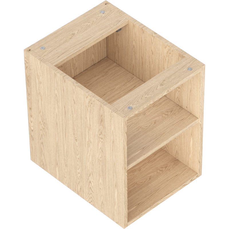 Mexen Box-A armoire ouverte avec étagère 35 cm, chêne - 91AX2-0350-470-0-81