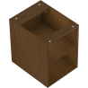 Mexen Box-A armoire ouverte avec étagère 35 cm, noyer - 91AX2-0350-470-0-86