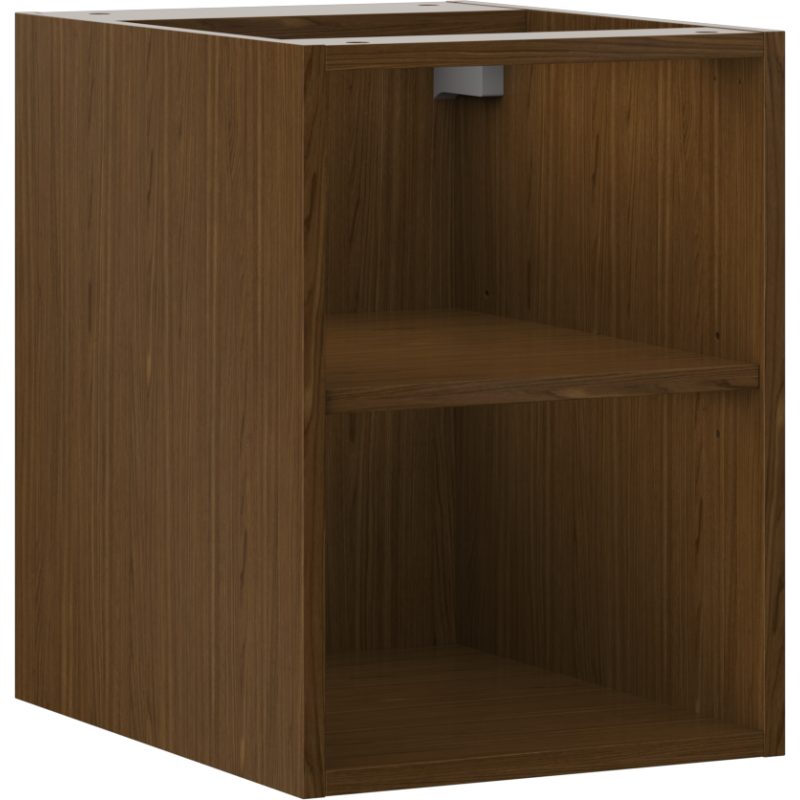 Mexen Box-A armoire ouverte avec étagère 35 cm, noyer - 91AX2-0350-470-0-86