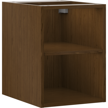 Mexen Box-A armoire ouverte avec étagère 35 cm, noyer - 91AX2-0350-470-0-86