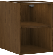 Mexen Box-A armoire ouverte avec étagère 35 cm, noyer - 91AX2-0350-470-0-86