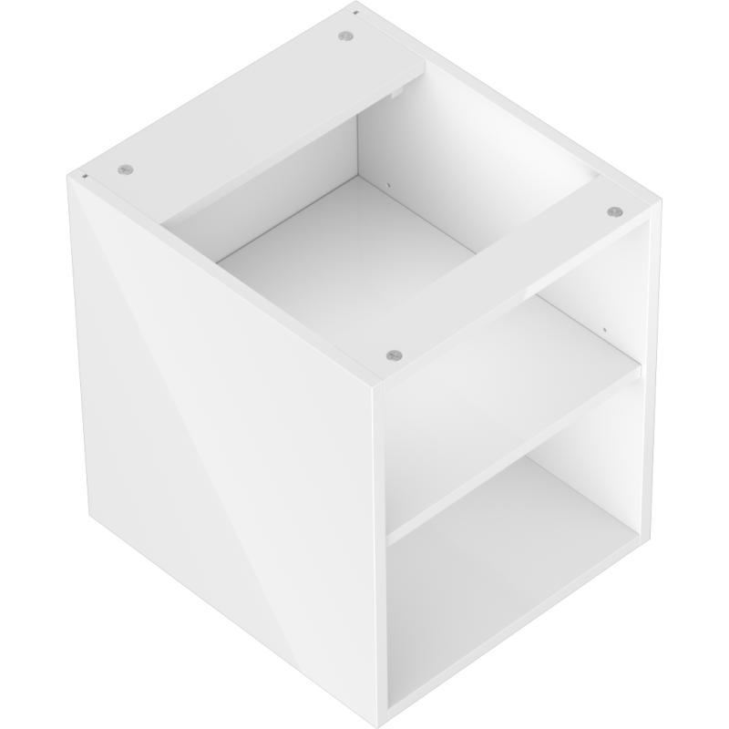 Mexen Box-A armoire ouverte avec étagère 40 cm, blanc brillant - 91AX2-0400-470-0-00