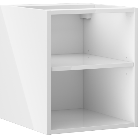 Mexen Box-A armoire ouverte avec étagère 40 cm, blanc brillant - 91AX2-0400-470-0-00