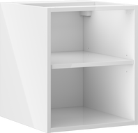 Mexen Box-A armoire ouverte avec étagère 35 cm, blanc brillant - 91AX2-0400-470-0-00