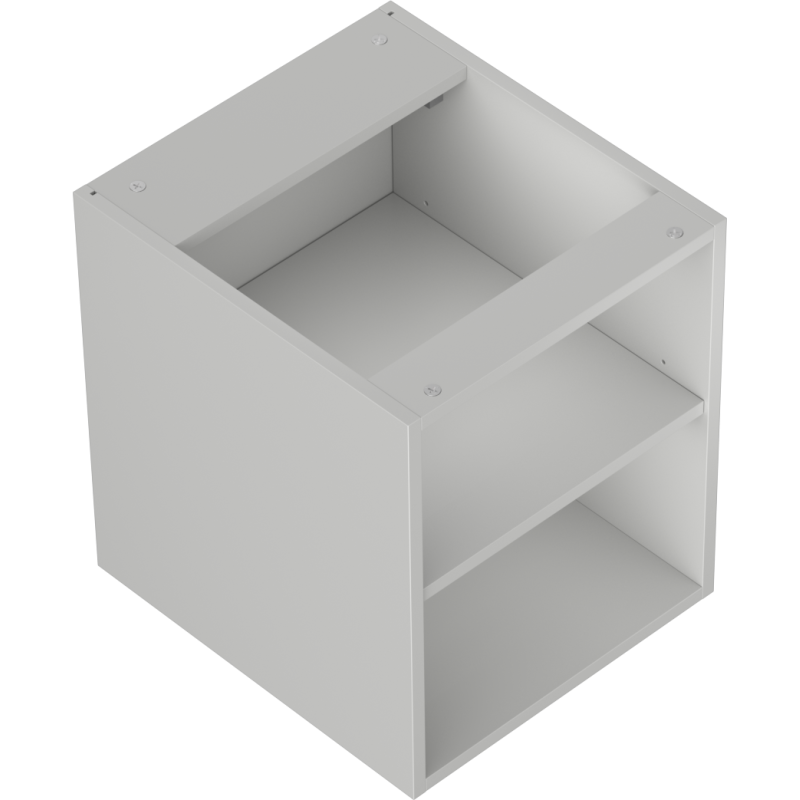 Mexen Box-A armoire ouverte avec étagère 40 cm, gris mat - 91AX2-0400-470-0-62
