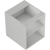 Mexen Box-A armoire ouverte avec étagère 40 cm, gris mat - 91AX2-0400-470-0-62