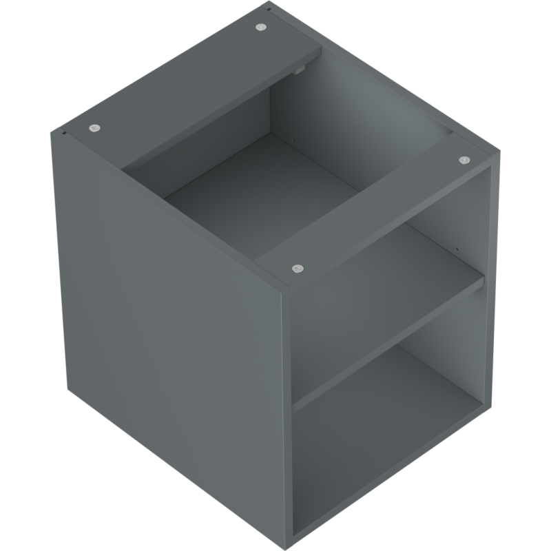 Mexen Box-A armoire ouverte avec étagère 40 cm, graphite mat - 91AX2-0400-470-0-66