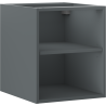 Mexen Box-A armoire ouverte avec étagère 40 cm, graphite mat - 91AX2-0400-470-0-66