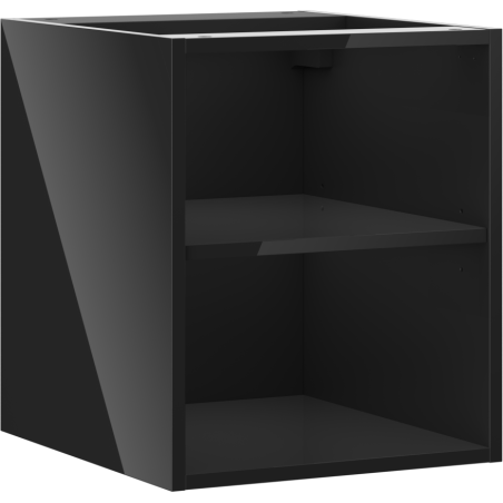 Mexen Box-A armoire ouverte avec étagère 40 cm, noir brillant - 91AX2-0400-470-0-70