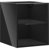 Mexen Box-A armoire ouverte avec étagère 40 cm, noir brillant - 91AX2-0400-470-0-70