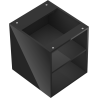 Mexen Box-A armoire ouverte avec étagère 40 cm, noir brillant - 91AX2-0400-470-0-70