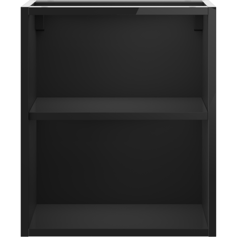 Mexen Box-A armoire ouverte avec étagère 40 cm, noir brillant - 91AX2-0400-470-0-70
