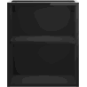 Mexen Box-A armoire ouverte avec étagère 40 cm, noir brillant - 91AX2-0400-470-0-70
