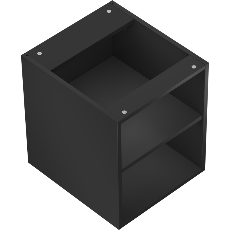 Mexen Box-A armoire ouverte avec étagère 40 cm, noir mat - 91AX2-0400-470-0-71