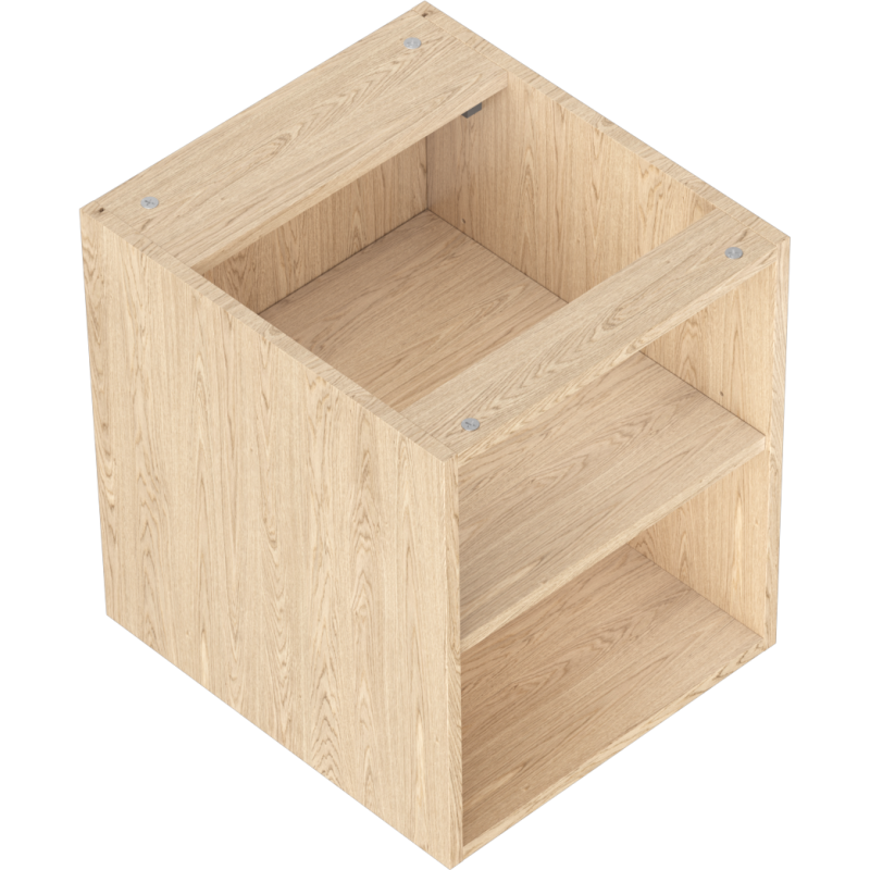 Mexen Box-A armoire ouverte avec étagère 40 cm, chêne - 91AX2-0400-470-0-81