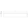 Mexen Orio meuble de salle de bain sous lavabo 120 cm, 1 tiroir, graphite mat - 91A10-12023-1-BF66