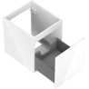 Mexen Orio meuble de salle de bains sous vasque 40 cm, 1 tiroir, blanc brillant - 91A10-04047-1-BF00