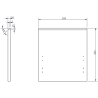Mexen Orio armoire de salle de bain sous lavabo 40 cm, 1 tiroir, gris mat - 91A10-04047-1-BF62
