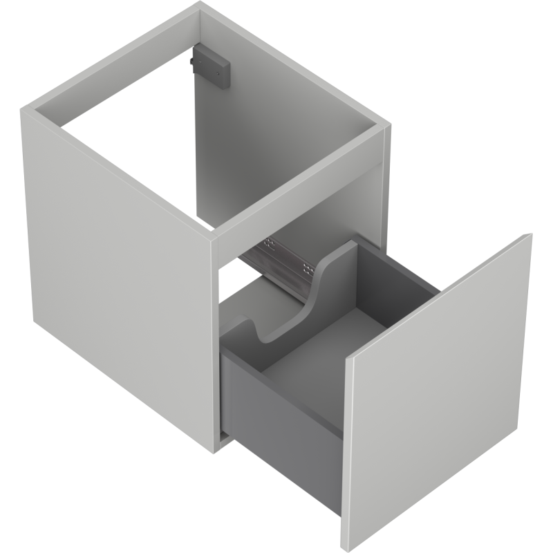Mexen Orio armoire de salle de bain sous-lavabo 40 cm, 1 tiroir, gris mat - 91A10-04047-1-BF62