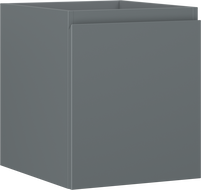 Mexen Orio meuble de salle de bain sous lavabo 40 cm, 1 tiroir, graphite mat - 91A10-04047-1-BF66