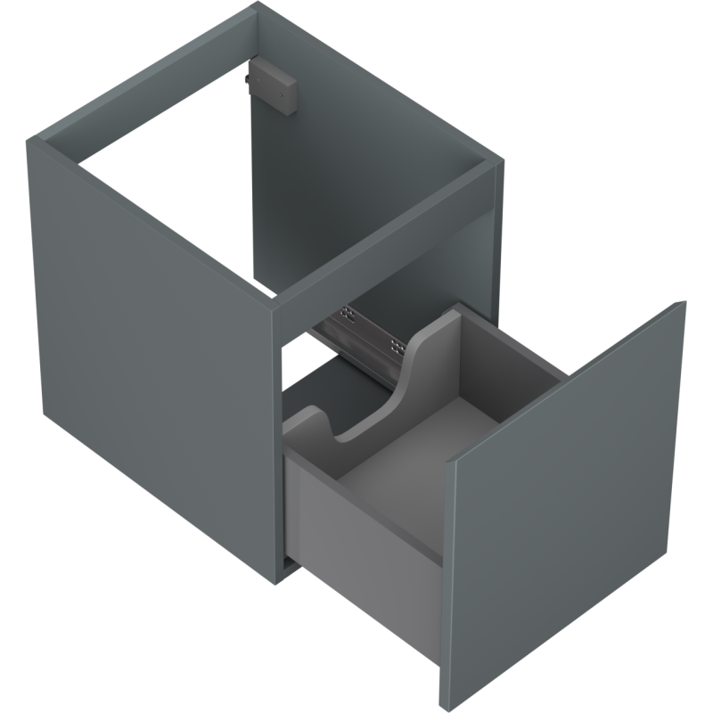 Mexen Orio meuble de salle de bain sous lavabo 40 cm, 1 tiroir, graphite mat - 91A10-04047-1-BF66