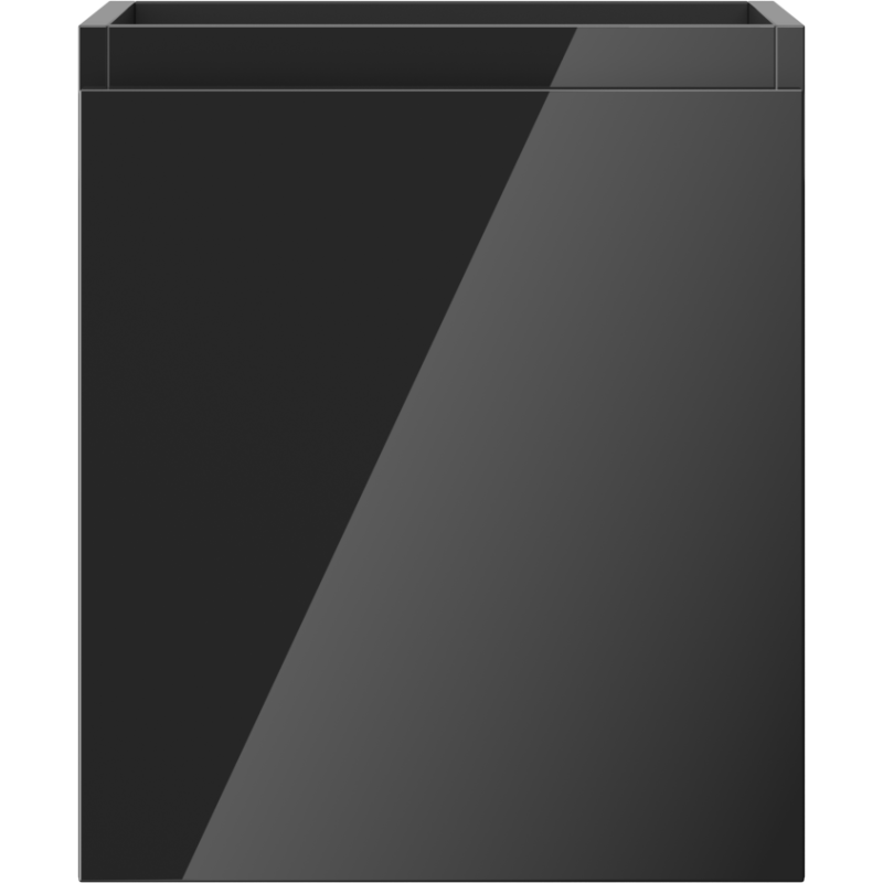 Mexen Orio meuble de salle de bains sous vasque 40 cm, 1 tiroir, noir brillant - 91A10-04047-1-BF70