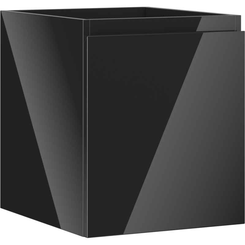 Mexen Orio meuble de salle de bains sous vasque 40 cm, 1 tiroir, noir brillant - 91A10-04047-1-BF70