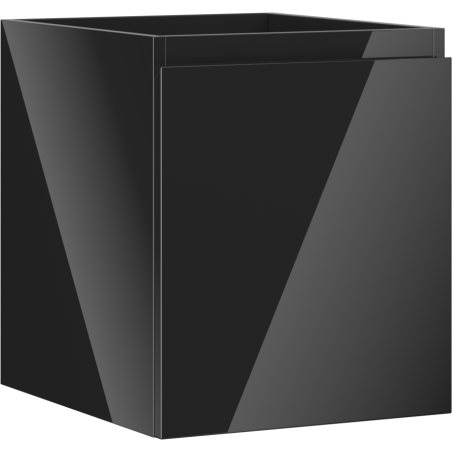 Mexen Orio meuble de salle de bains sous vasque 40 cm, 1 tiroir, noir brillant - 91A10-04047-1-BF70