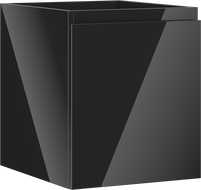 Mexen Orio meuble de salle de bains sous vasque 40 cm, 1 tiroir, noir brillant - 91A10-04047-1-BF70