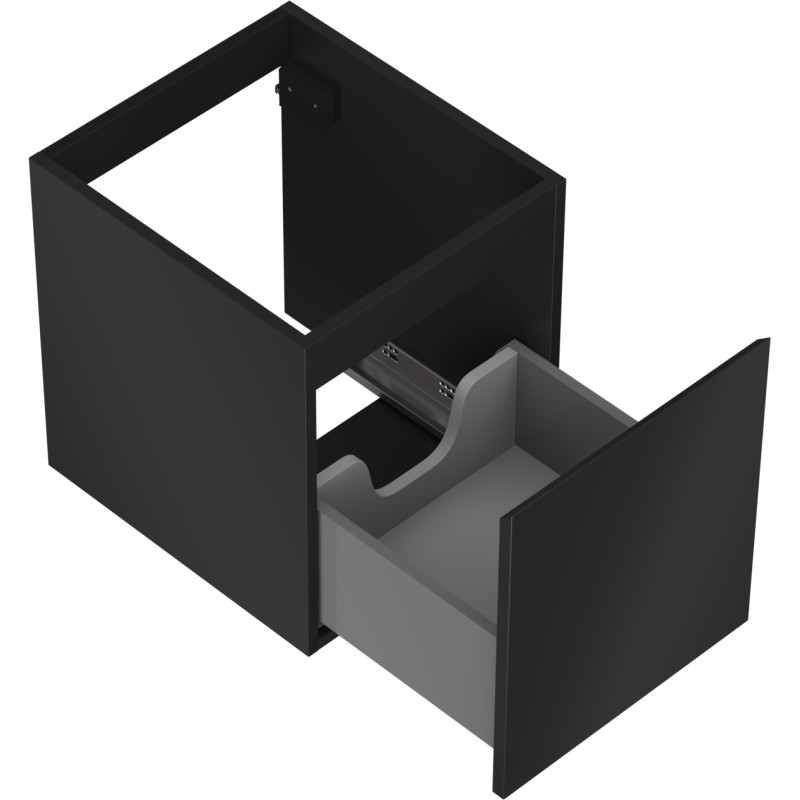 Mexen Orio meuble de salle de bains sous lavabo 40 cm, 1 tiroir, noir mat - 91A10-04047-1-BF71