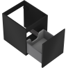 Mexen Orio meuble de salle de bains sous-lavabo 40 cm, 1 tiroir, noir mat - 91A10-04047-1-BF71
