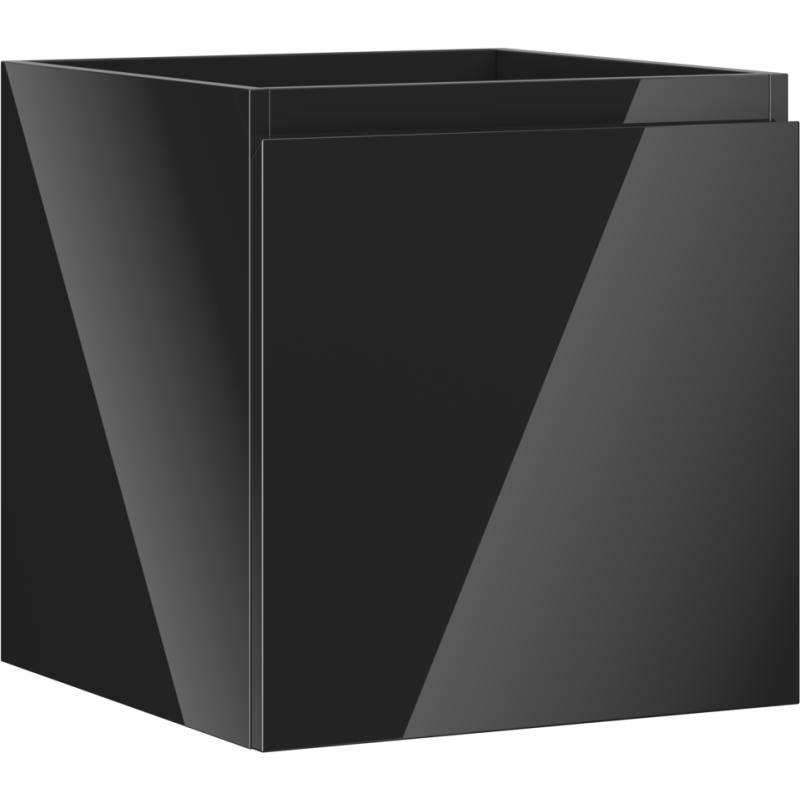 Mexen Orio meuble sous-lavabo 45 cm, 1 tiroir, noir brillant - 91A10-04547-1-BF70