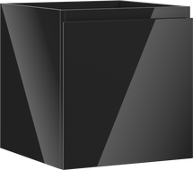 Mexen Orio meuble sous-lavabo 45 cm, 1 tiroir, noir brillant - 91A10-04547-1-BF70