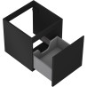 Mexen Orio meuble de salle de bain sous-lavabo 45 cm, 1 tiroir, noir mat - 91A10-04547-1-BF71