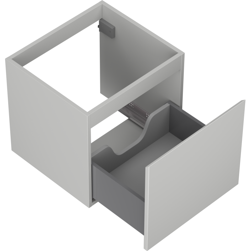 Mexen Orio meuble de salle de bain sous lavabo 50 cm, 1 tiroir, gris mat - 91A10-05047-1-BF62