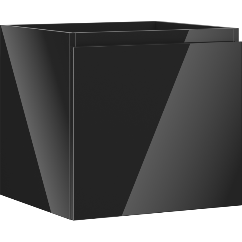 Mexen Orio meuble de salle de bain sous-lavabo 50 cm, 1 tiroir, noir brillant - 91A10-05047-1-BF70