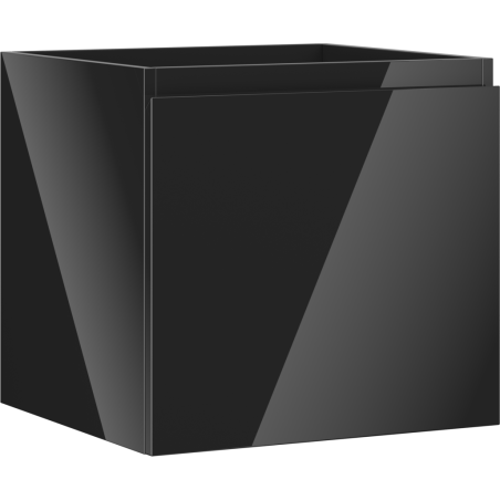 Mexen Orio meuble de salle de bain sous-lavabo 50 cm, 1 tiroir, noir brillant - 91A10-05047-1-BF70