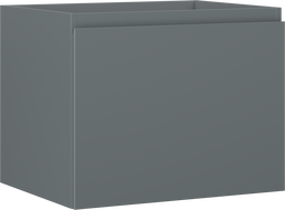 Mexen Orio meuble de salle de bain sous-lavabo 60 cm, 1 tiroir, graphite mat - 91A10-06047-1-BF66