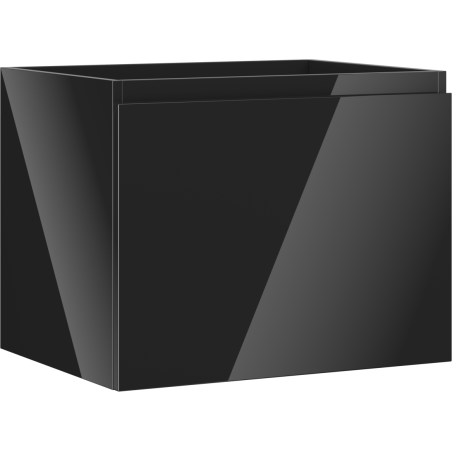 Mexen Orio meuble de salle de bain sous lavabo 60 cm, 1 tiroir, noir brillant - 91A10-06047-1-BF70