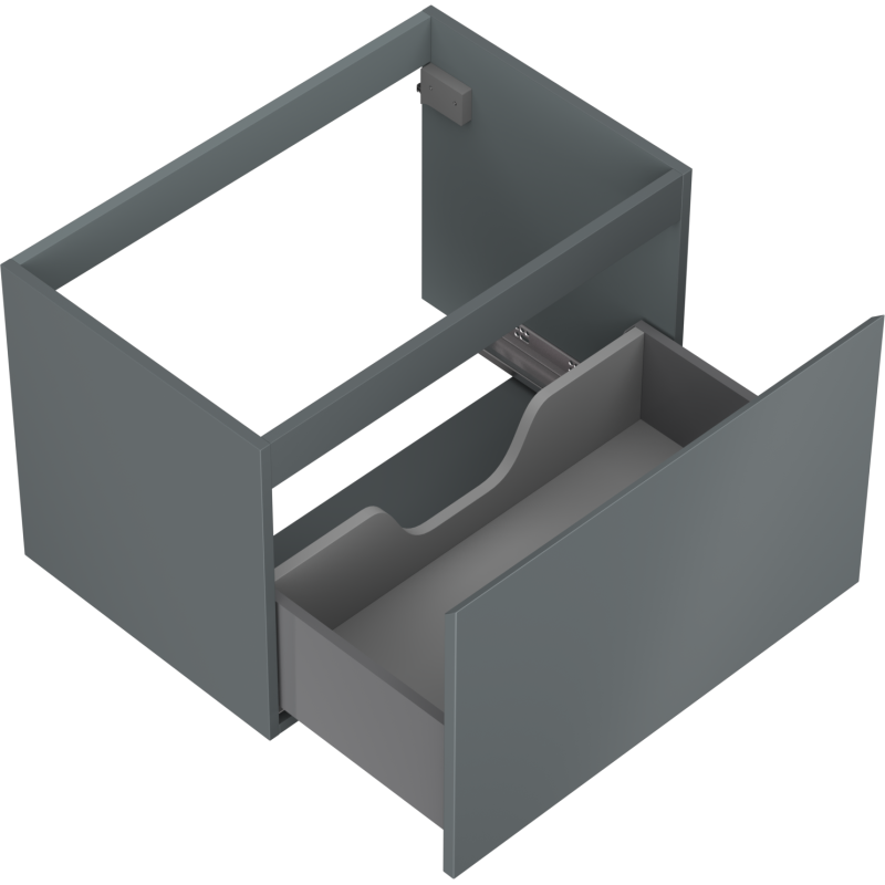 Mexen Orio meuble de salle de bain sous lavabo 70 cm, 1 tiroir, graphite mat - 91A10-07047-1-BF66