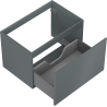 Mexen Orio meuble de salle de bain sous lavabo 70 cm, 1 tiroir, graphite mat - 91A10-07047-1-BF66