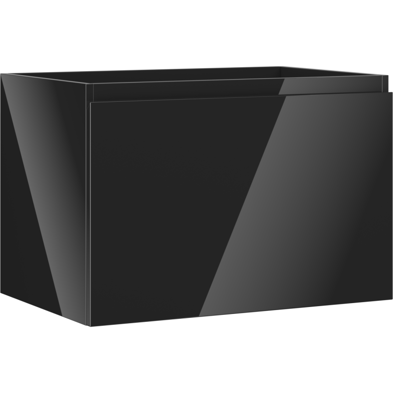 Mexen Orio meuble de salle de bain sous lavabo 70 cm, 1 tiroir, noir brillant - 91A10-07047-1-BF70