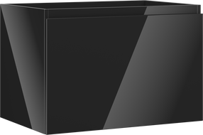 Mexen Orio meuble de salle de bain sous lavabo 70 cm, 1 tiroir, noir brillant - 91A10-07047-1-BF70