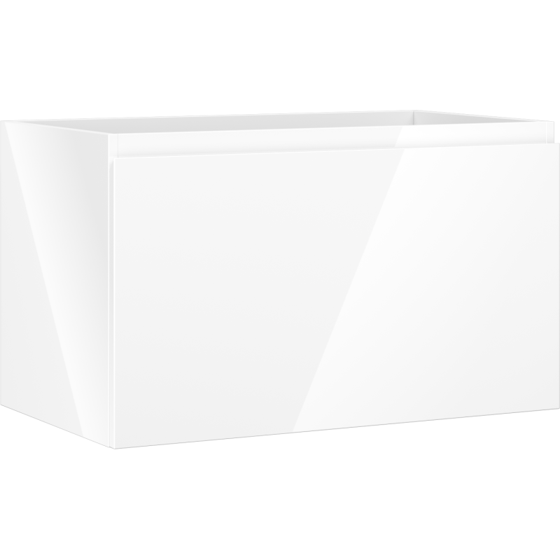 Mexen Orio meuble sous-lavabo de salle de bain 80 cm, 1 tiroir, blanc brillant - 91A10-08047-1-BF00