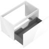 Mexen Orio meuble sous-lavabo 80 cm, 1 tiroir, blanc brillant - 91A10-08047-1-BF00
