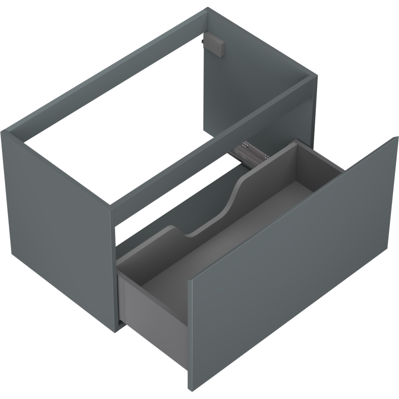 Mexen Orio meuble de salle de bain sous-vasque 80 cm, 1 tiroir, graphite mat - 91A10-08047-1-BF66