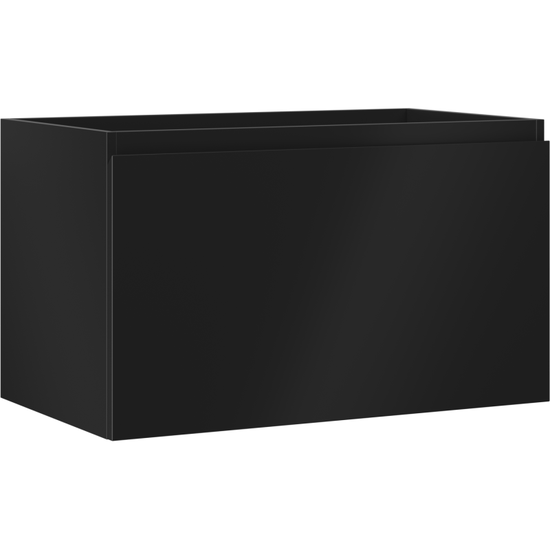 Mexen Orio armoire de salle de bain sous lavabo 80 cm, 1 tiroir, noir mat - 91A10-08047-1-BF71